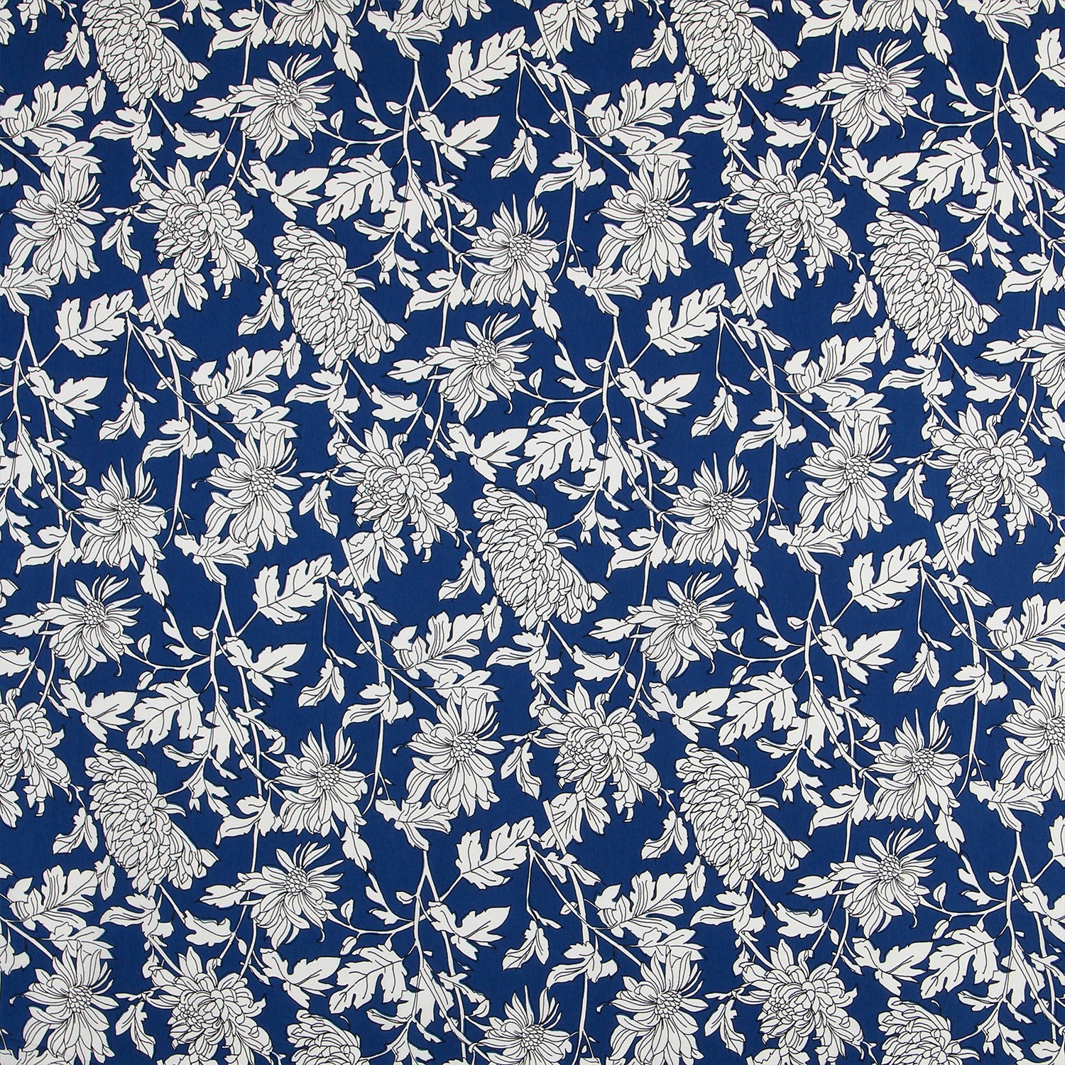 Crepe Georgette Tropical Azul - Ribes y Casals