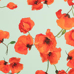 Georgette Amapolas Verde Água - Ribes y Casals