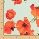 Georgette Amapolas Verde Água - Ribes y Casals