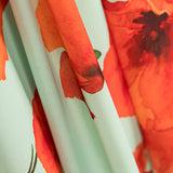 Georgette Amapolas Verde Água - Ribes y Casals