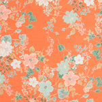 Georgette Laranja Floral - Ribes y Casals