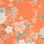 Georgette Laranja Floral - Ribes y Casals