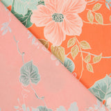 Georgette Laranja Floral - Ribes y Casals