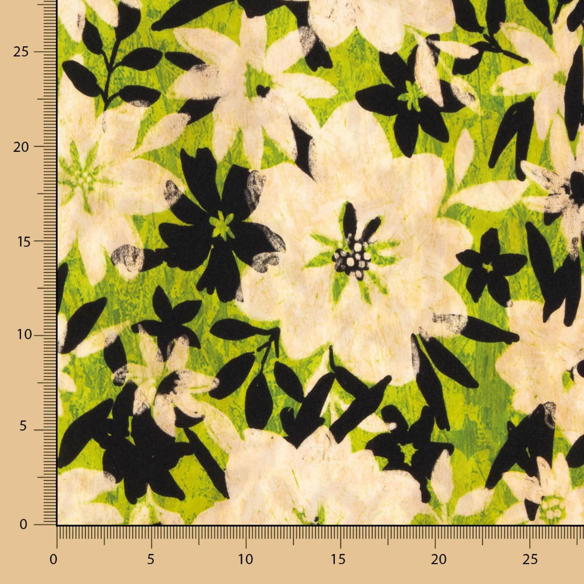 Georgette Poliéster Hanoi Verde Lima - Ribes y Casals