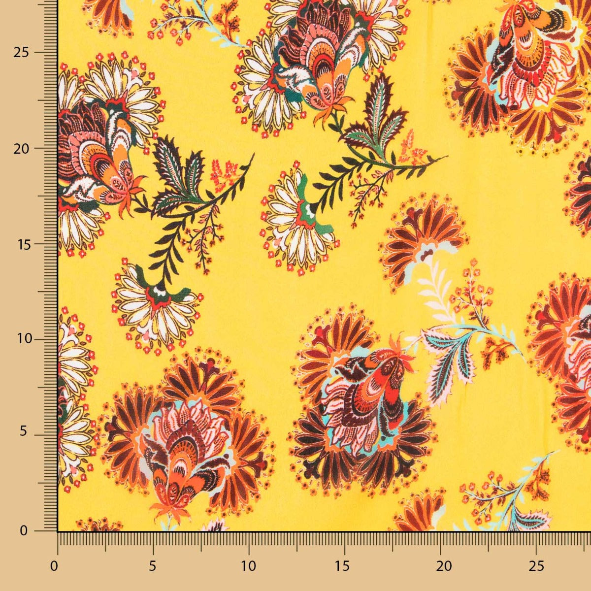 Georgette Viscose Oriental Amarelo - Ribes y Casals