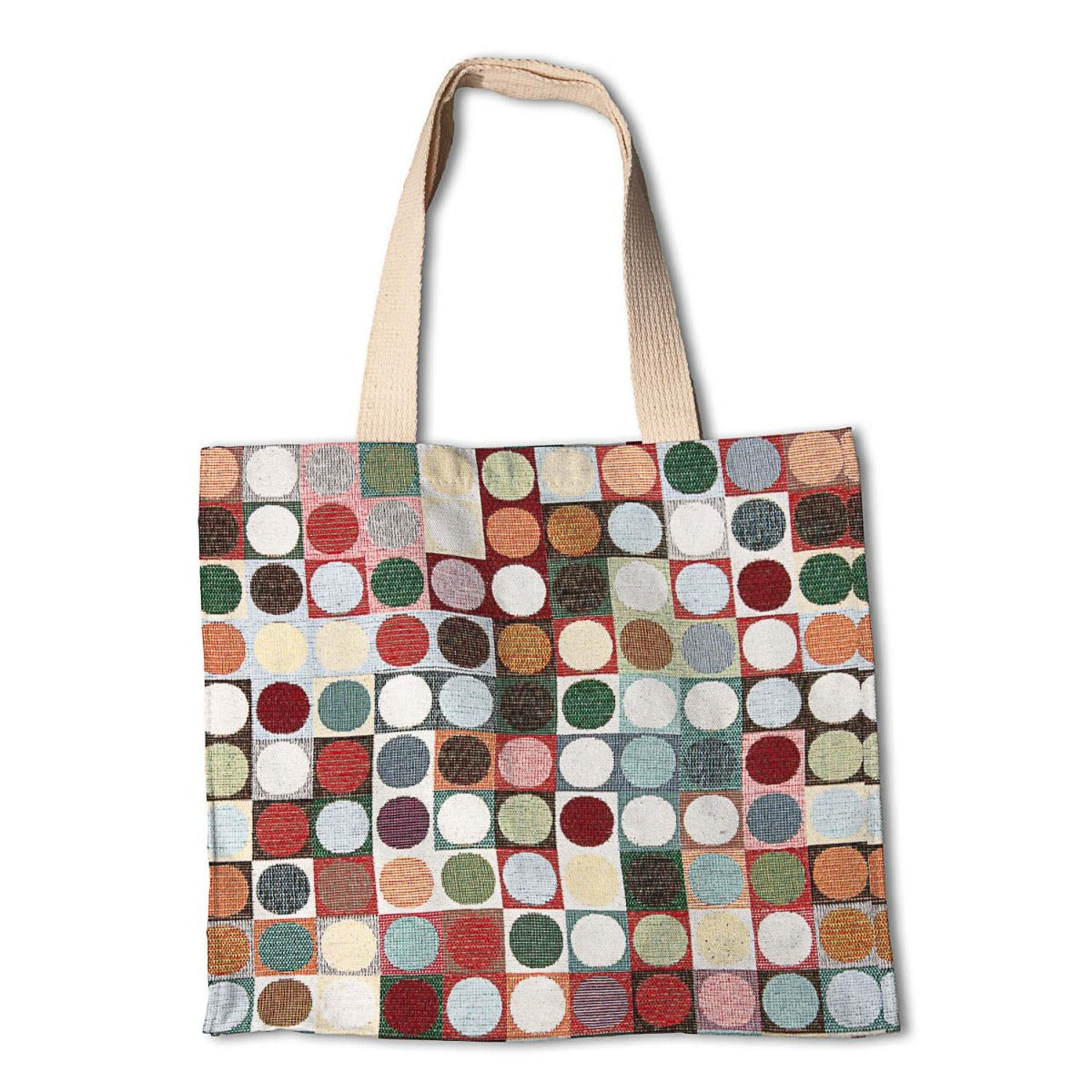 Gobelino Chenilla Círculos Multicolorido - Ribes y Casals