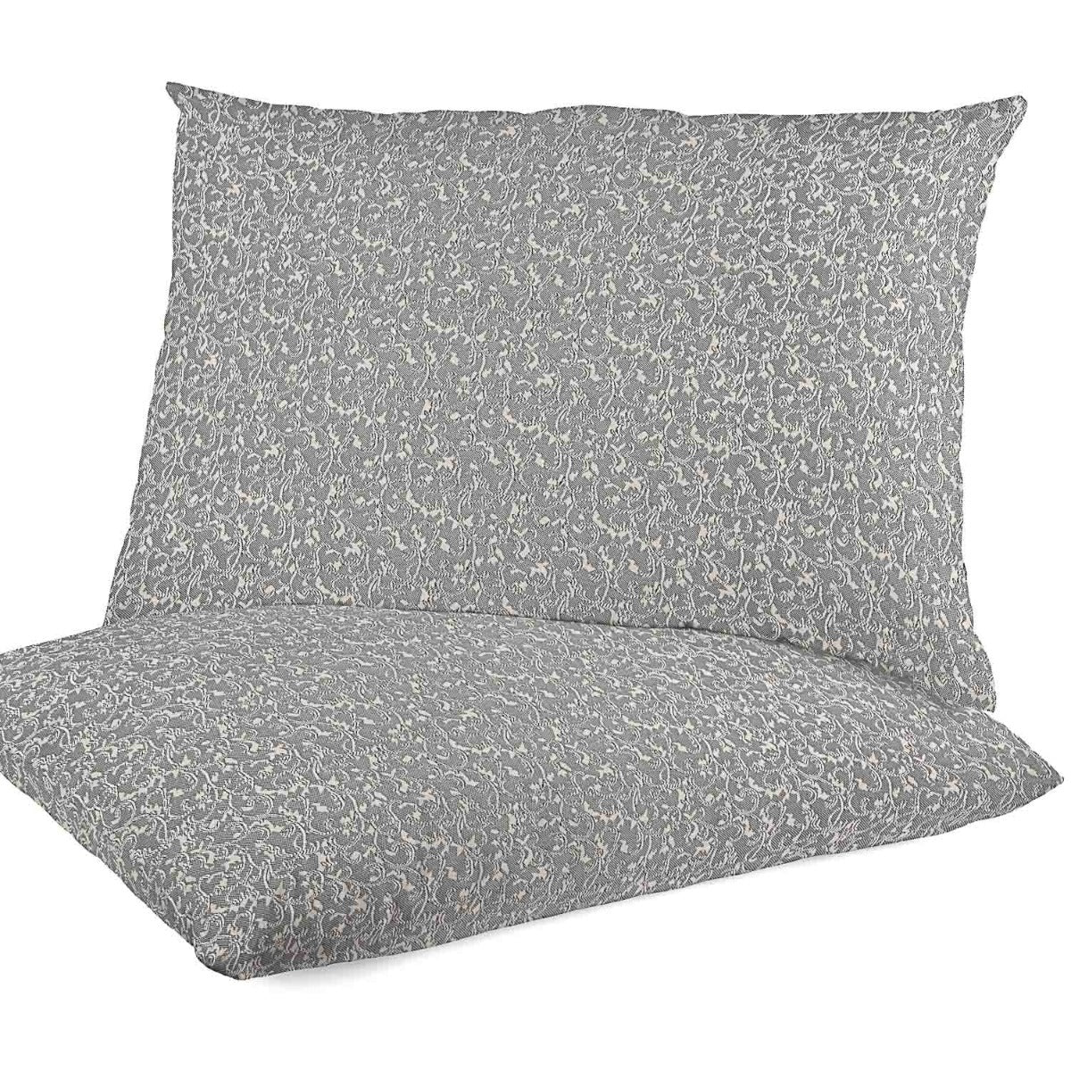 Damasco Lurex Floral em Cinza e Prata - Ribes y Casals