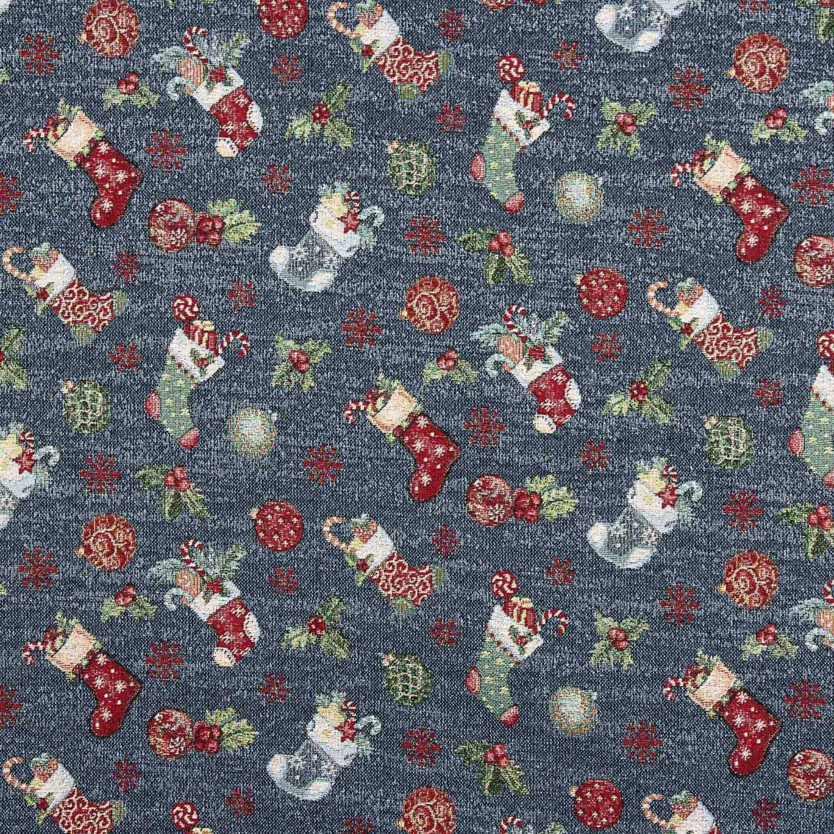 Gobelino Lurex Natal Azul - Ribes y Casals