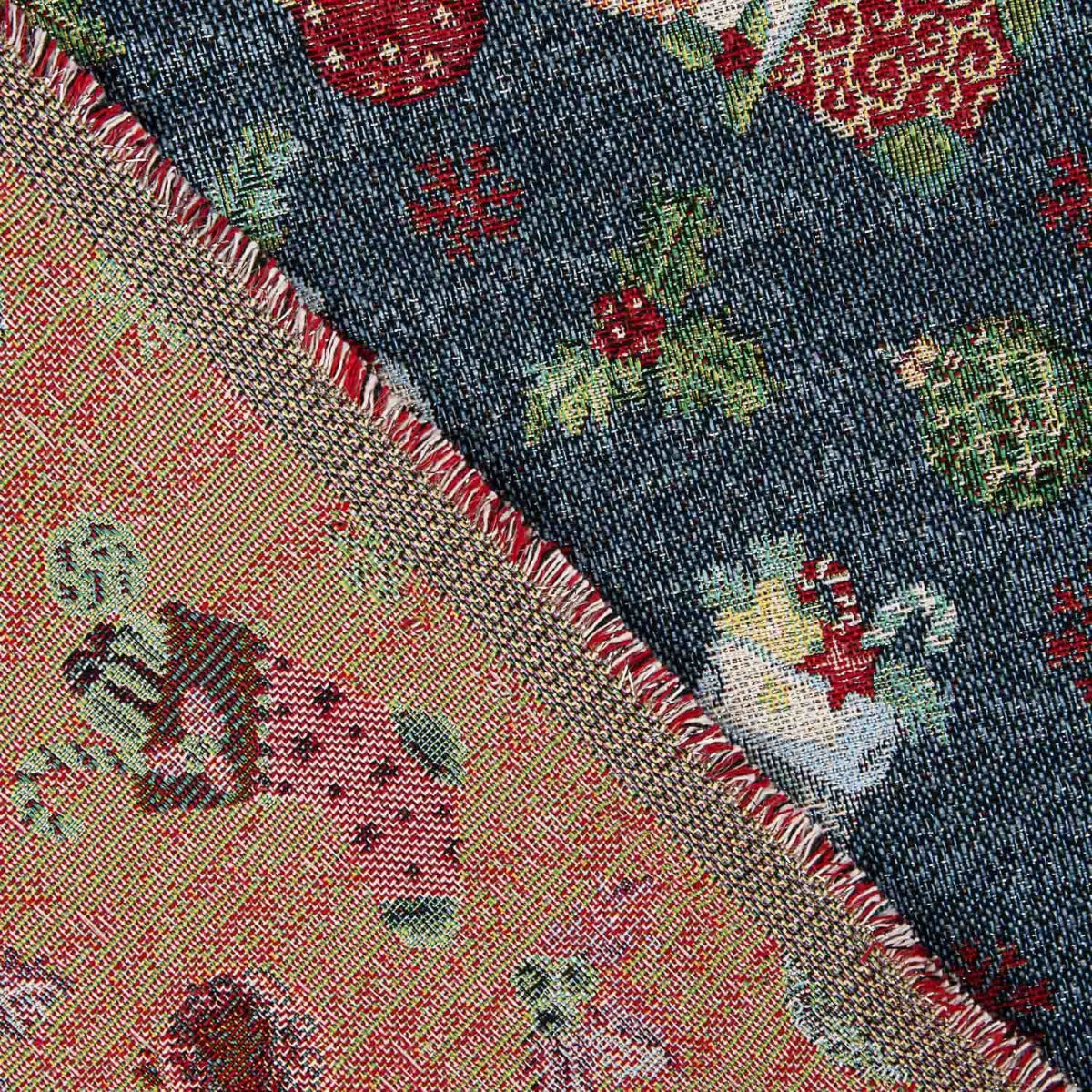 Gobelino Lurex Natal Azul - Ribes y Casals