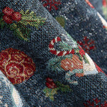 Gobelino Lurex Natal Azul - Ribes y Casals