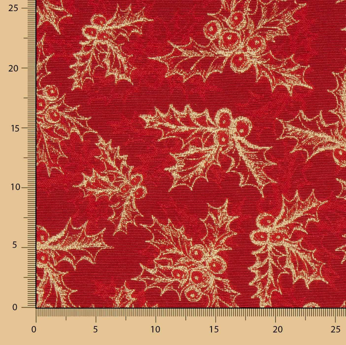 Gobelin Natal Visco Vermelho - Ribes y Casals