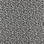 Damasco Lurex Floral em Preto e Branco - Ribes y Casals