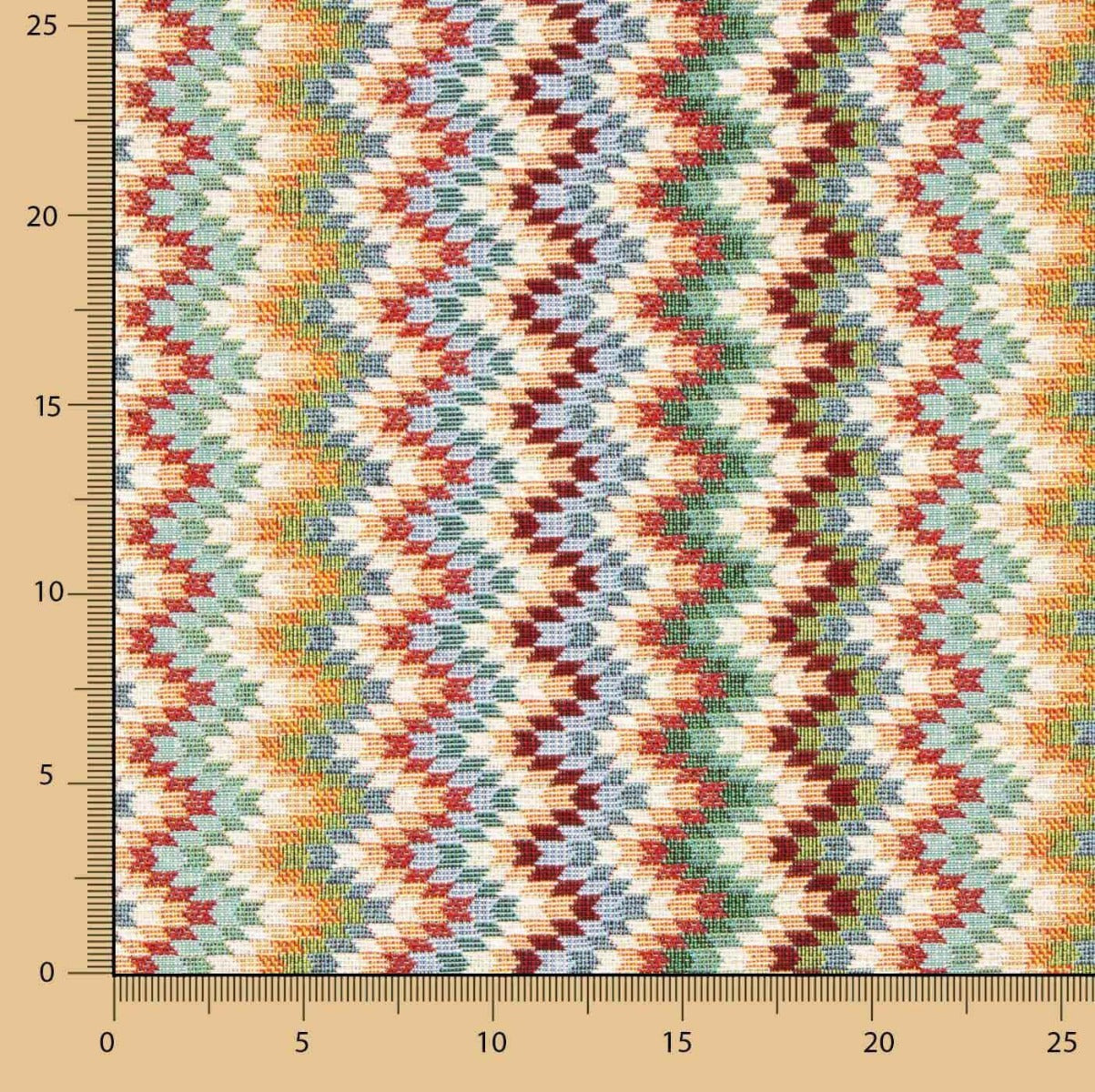 Retal Gobelino Zigzag Étnico 110x280 cm - Ribes y Casals