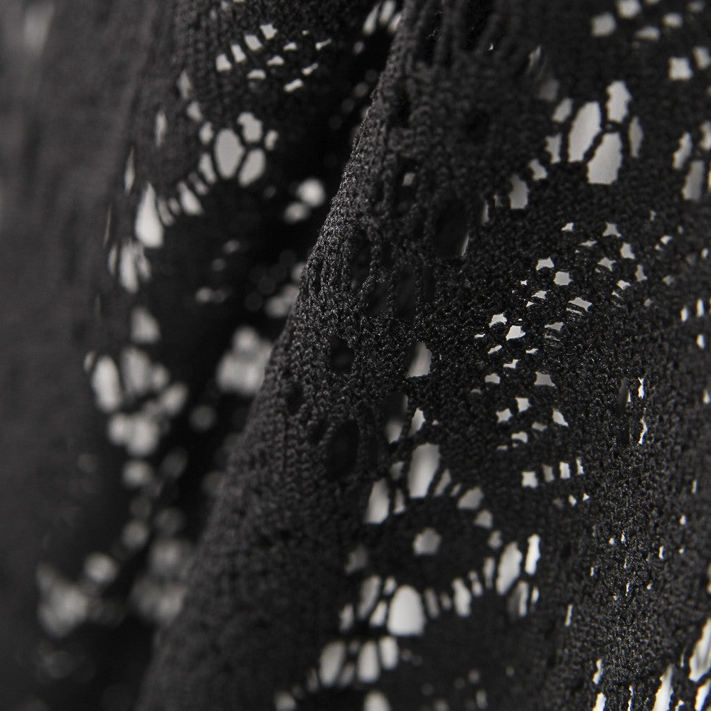 Guipur Preto Geométrico - Ribes y Casals