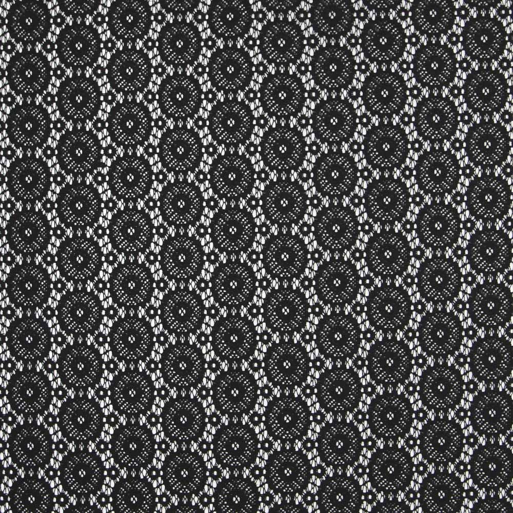 Guipur Preto Geométrico - Ribes y Casals
