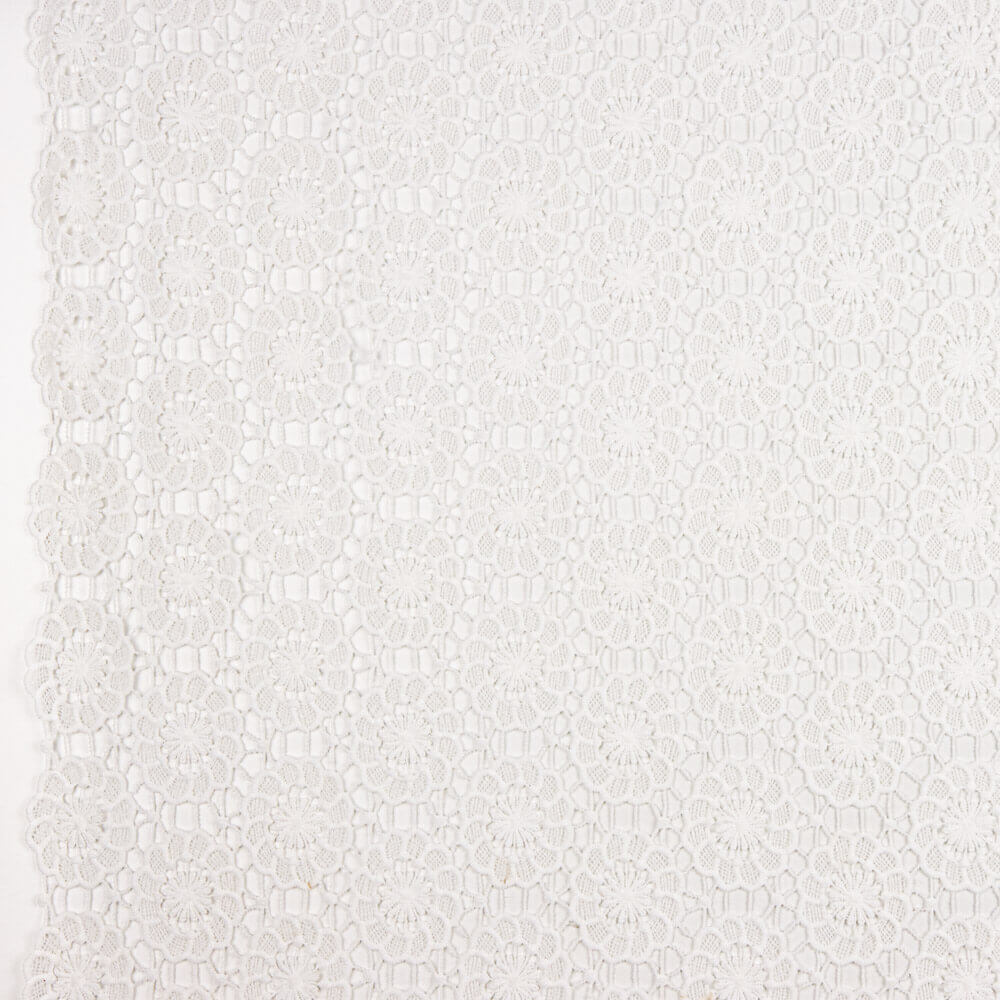 Guipur Floral Branco - Ribes y Casals