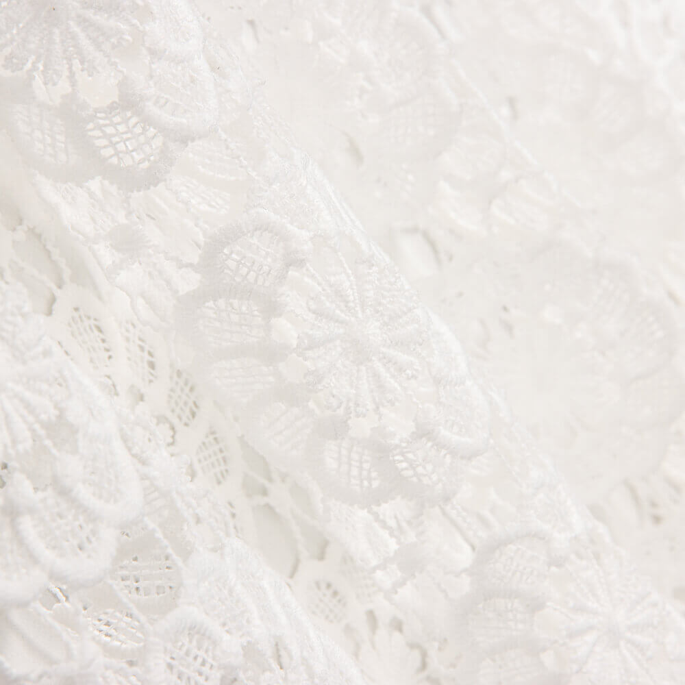 Guipur Floral Branco - Ribes y Casals