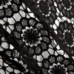 Guipur Floral Preto - Ribes y Casals