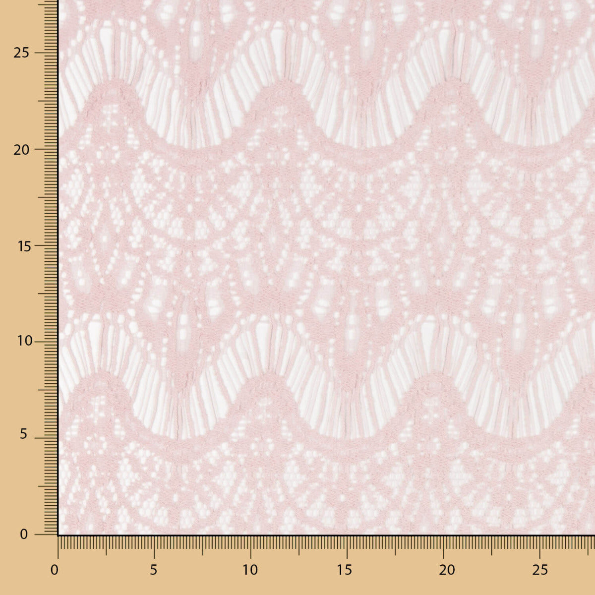 Renda Guipir Rosa Claro - Ribes y Casals