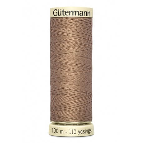 Fios Gütermann 100 m, cor 139, castanho claro - Ribes y Casals