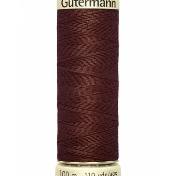 Fios Gütermann 100 m, cor 230, castanho - Ribes y Casals