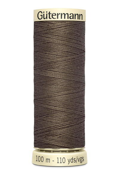 Fios Gütermann 100 m, cor 467, castanho escuro - Ribes y Casals
