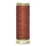 Fios Gütermann 100 m, cor 847, castanho telha - Ribes y Casals