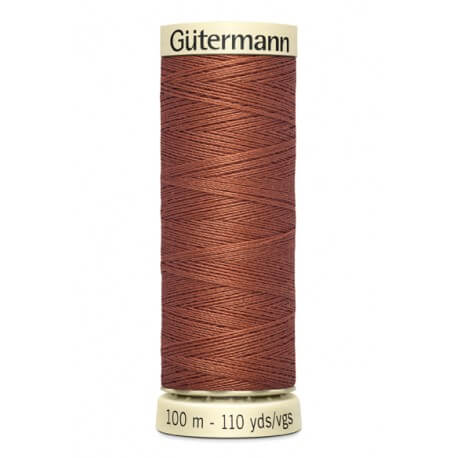 Fios Gütermann 100 m, cor 847, castanho telha - Ribes y Casals