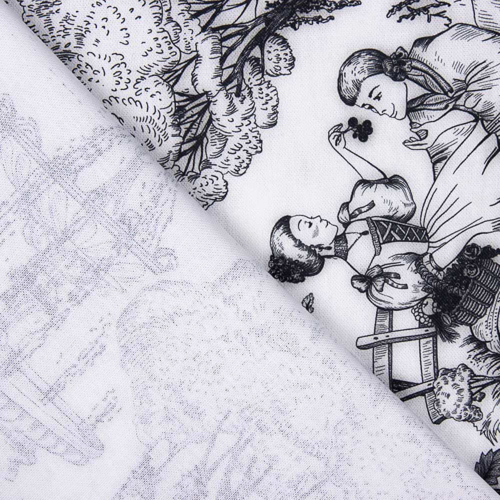 Half Panamá Desenho Toile de Jouy - Ribes y Casals