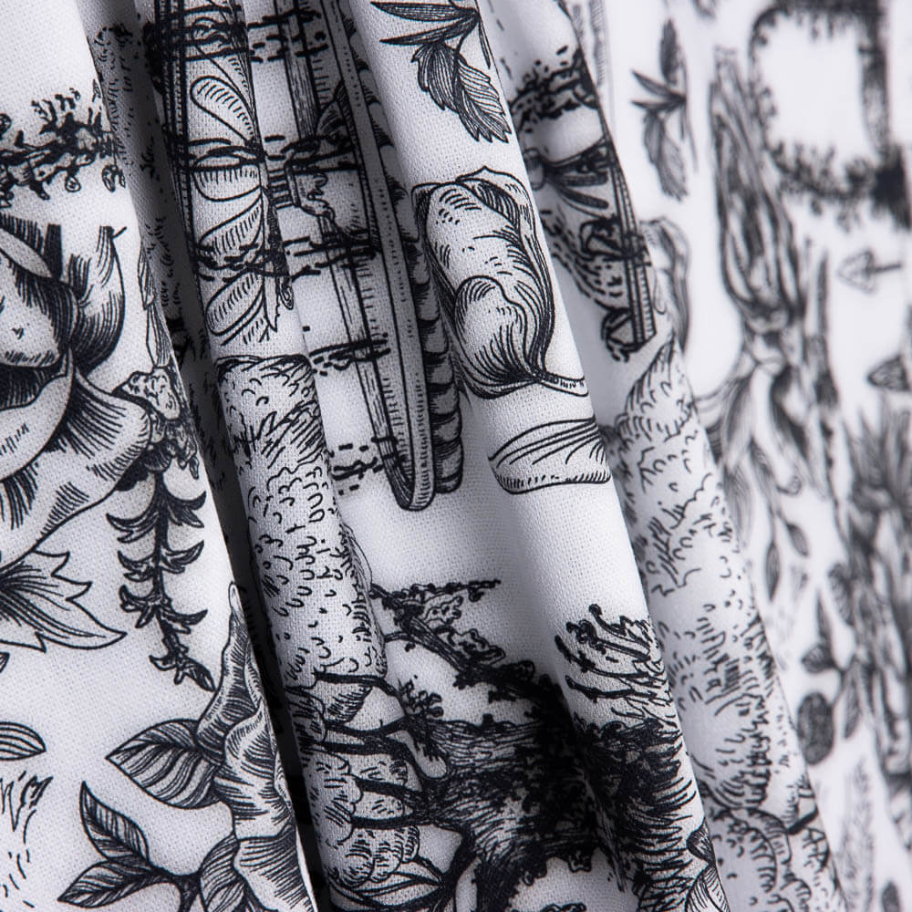 Half Panamá Desenho Toile de Jouy - Ribes y Casals