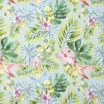 Loneta Estampada Monstera Azul - Ribes y Casals