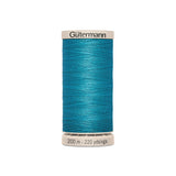 Linha para acolchoar e patchwork Gütermann 200 m azul turquesa 7235 - Ribes y Casals