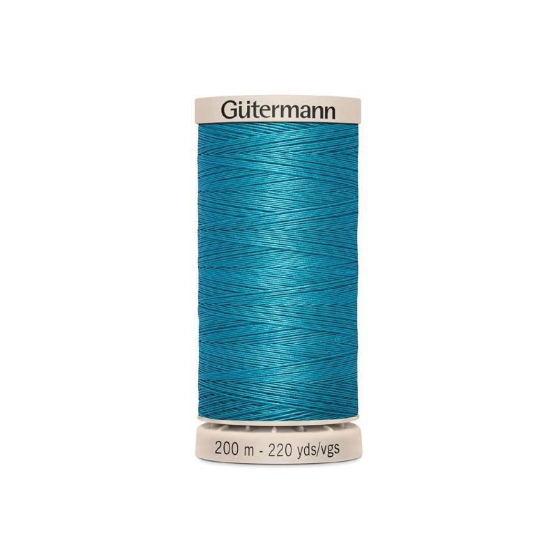 Linha para acolchoar e patchwork Gütermann 200 m azul turquesa 7235 - Ribes y Casals