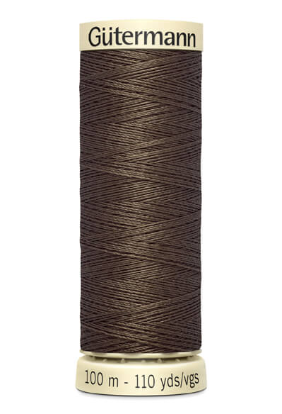 Fios Gütermann 100 m, cor 252, castanho - Ribes y Casals