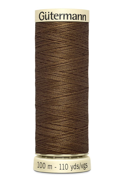 Fios Gütermann 100 m, cor 289, castanho - Ribes y Casals