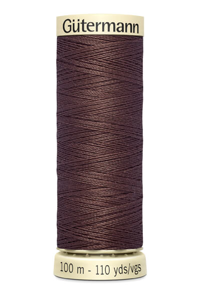 Fios Gütermann 100 m, cor 446, castanho - Ribes y Casals