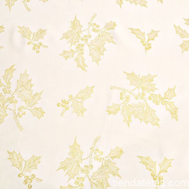 Natal Folhas Branco Ouro - Ribes y Casals