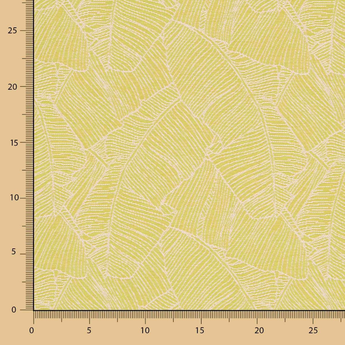 Tapicería Jacquard Hojas Lima - Ribes y Casals