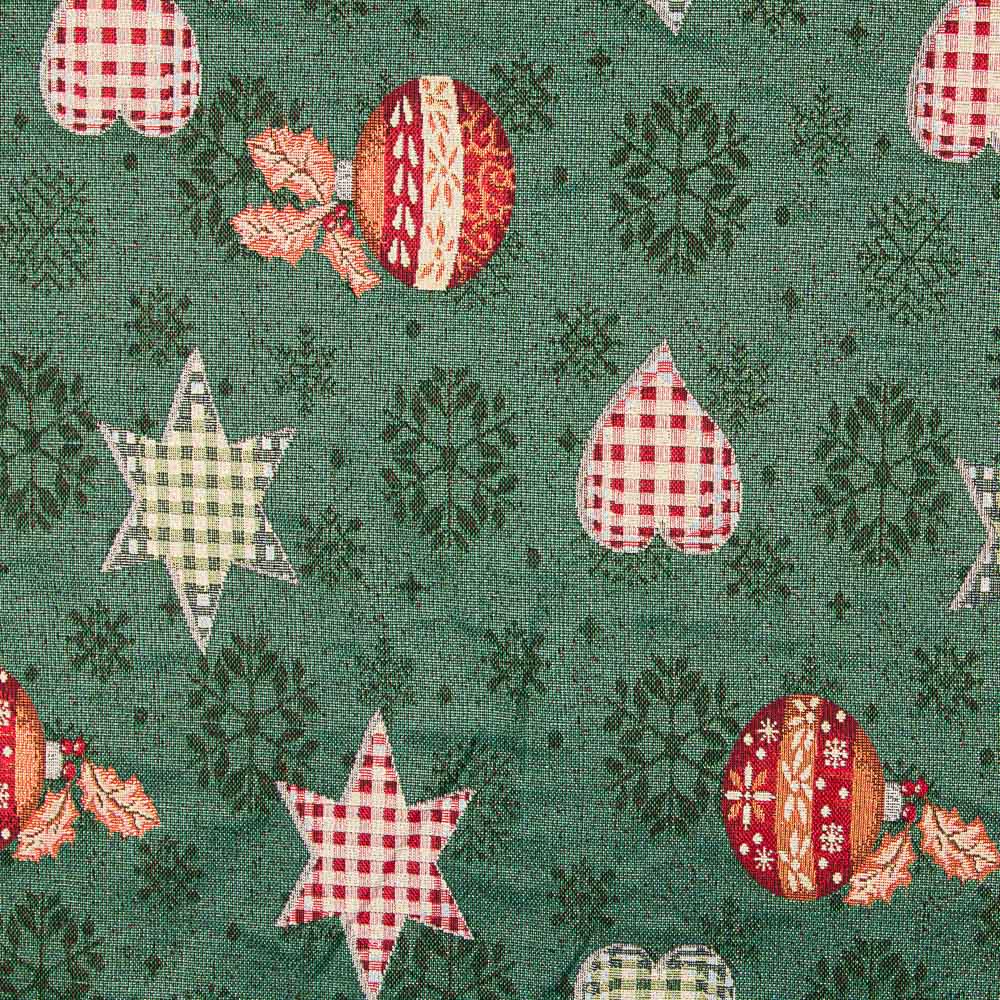 Estofamento Natal Lurex Verde - Ribes y Casals