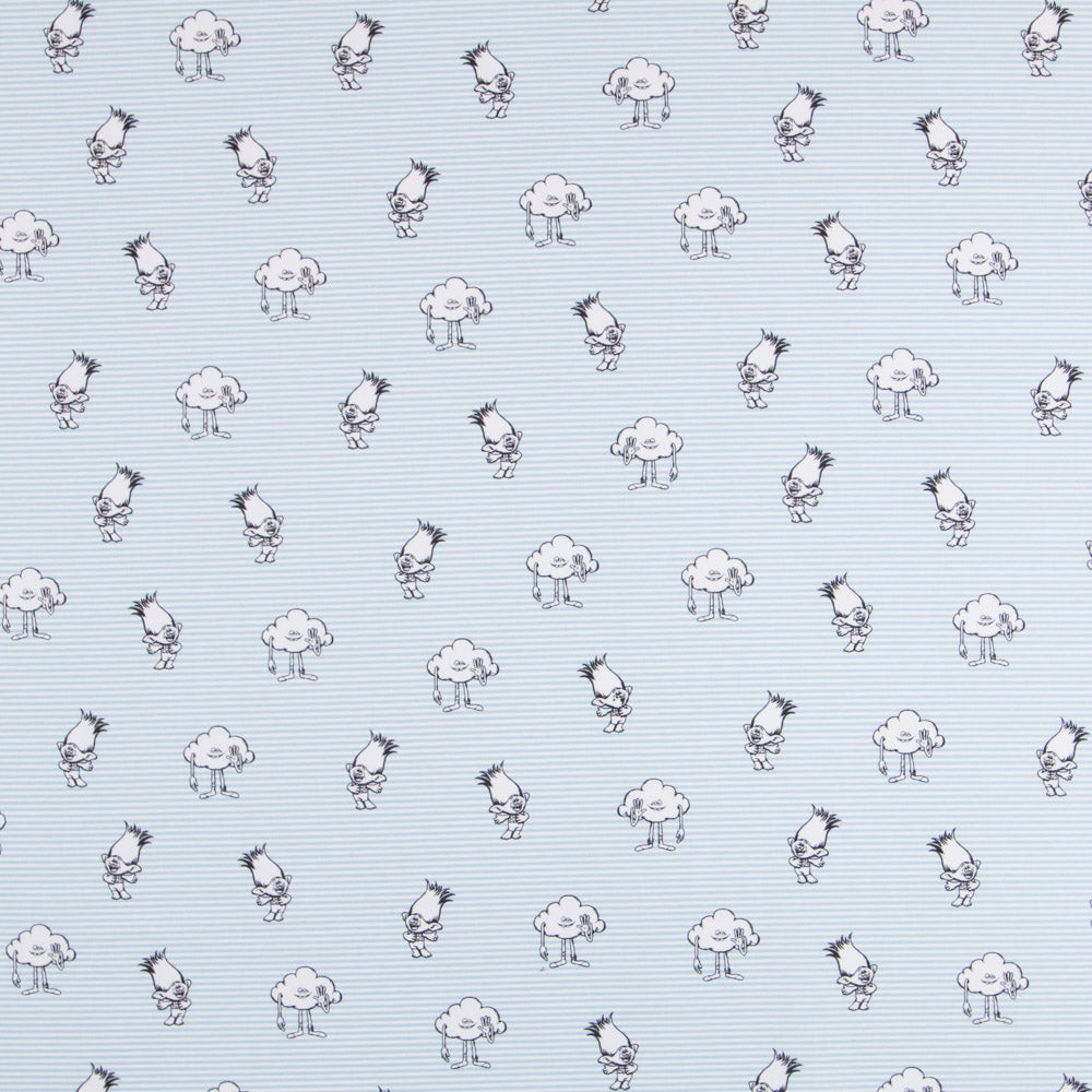 Popeline Trolls Azul - Ribes y Casals