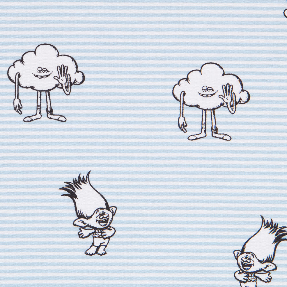 Popeline Trolls Azul - Ribes y Casals