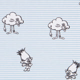 Popeline Trolls Azul - Ribes y Casals