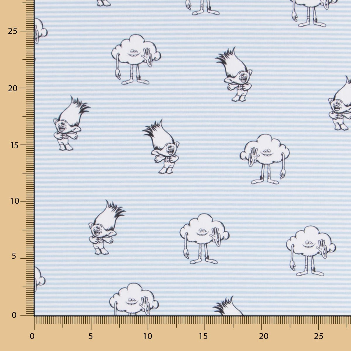 Popeline Trolls Azul - Ribes y Casals