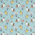 Popeline Birds Verdosa - Ribes y Casals