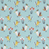 Popeline Birds Verdosa - Ribes y Casals