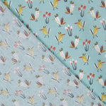 Popeline Birds Verdosa - Ribes y Casals