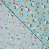 Popeline Birds Verdosa - Ribes y Casals