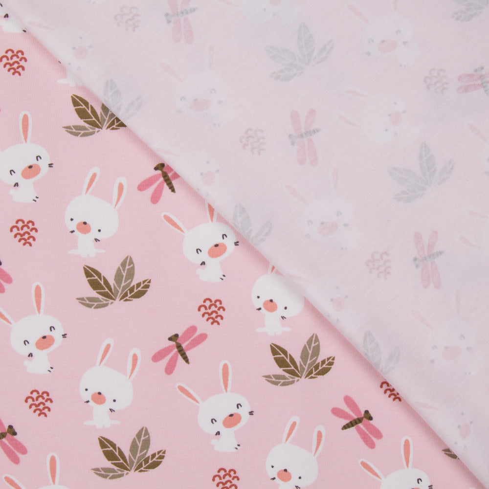 Malha Algodão Rabbit Rosa - Ribes y Casals