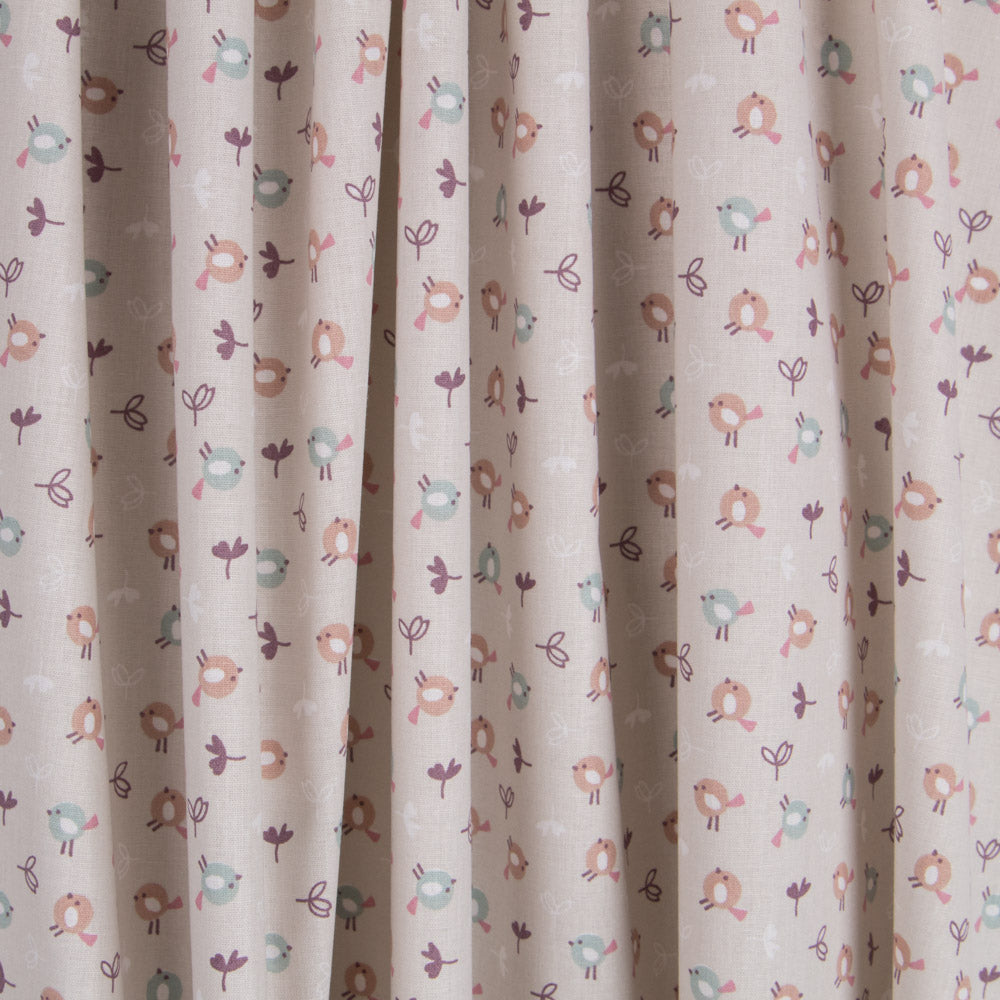 Popeline Pintainhos Bege - Ribes y Casals