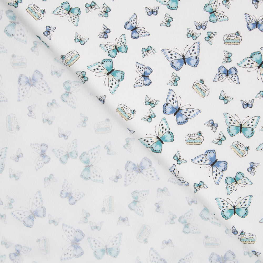 Popeline Orgânico Natura Azul - Ribes y Casals